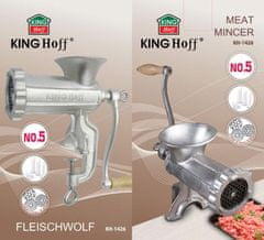 KINGHoff Mlynček na mäso z liatiny č. 5 + príslušenstvo Kh-1426