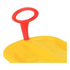Baby Mix Sánkovací klzák s pohyblivou rukoväťou SNOW ARROW 74 cm žltý