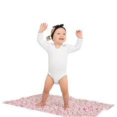 NEW BABY Detská deka z Minky Zvieratká sivá 80x102 cm