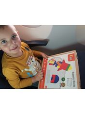 Viga Drevený kufrík s magnetickými kockami pre deti