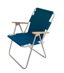 VerDesign ARLON skladacia záhradná stolička, modrá