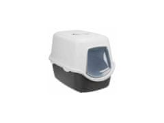 Trixie  WC VICO kryté s dvierkami, bez filtra 56 x 40x 40cm, svetlosivá/tmavosivá