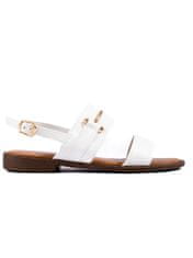 Amiatex Dámske sandále 100357 + Nadkolienky Gatta Calzino Strech, biele, 37