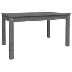 Vidaxl Záhradný stolík sivý 82,5x50,5x45 cm borovicový masív