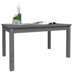 Vidaxl Záhradný stolík sivý 82,5x50,5x45 cm borovicový masív