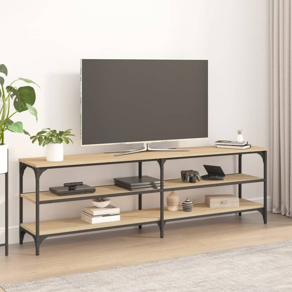 Vidaxl TV skrinka dub sonoma 160x30x50 cm kompozitné drevo