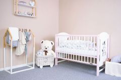 NEW BABY Detská postieľka ELSA Zebra bielo-ružová