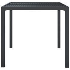 Petromila vidaXL Záhradný stôl antracitový 80x80x72 cm oceľ