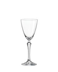 Crystalex Bohemia Crystal poháre na víno Elisabeth 250ml (set po 6ks)