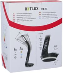 Retlux 204 stm.LED lampa Qi 6W, čierna