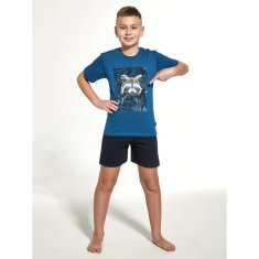 Cornette Chlapčenské pyžamo Young Raccon viacfarebné (476/102) - veľkosť 158