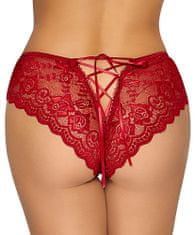 Cottelli Collection Cottelli Ambi Panty (Red), sexy čipkované nohavičky XL