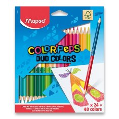 Pastelky Color'Peps Duo obojstranné pastelky, 48 farieb