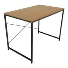KONDELA Písací stôl Mellora 100 - dub / čierna
