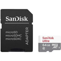 SanDisk Pamäťová karta Micro SDXC Ultra Android 64GB UHS-I U1 (100R/ 20W) + adapter