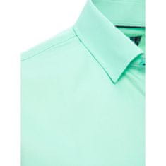 Dstreet Pánska košeľa s krátkym rukávom SARA mentolová kx0986 XXL