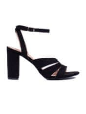 Amiatex Dámske sandále 100500 + Nadkolienky Gatta Calzino Strech, čierne, 40
