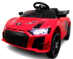 R-Sport Cabrio A1 czerwony, autko na akumulator, funkcja bujania, PILOT