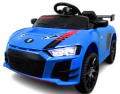 R-Sport Cabrio A1 Niebieski, autko na akumulator, funkcja bujania, PILOT