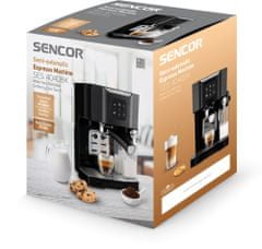 SENCOR saS 4040BK poloautomatický kávovar Espresso