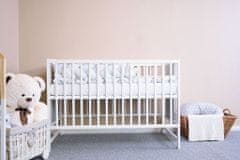 NEW BABY Detská postieľka POLLY bielo-sivá