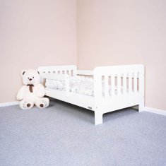 NEW BABY Detská posteľ so zábranou ERIK 160x80 cm biela