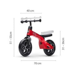 Qplay Detský balančný bicykel Tech červený