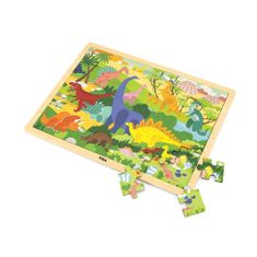 Viga Drevené puzzle 48 dielikov Dinosauri