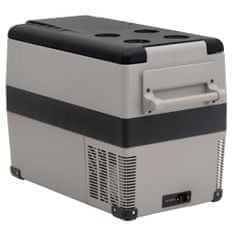 Vidaxl Chladiaci box s rukoväťou čierno-sivý 45 l PP a PE