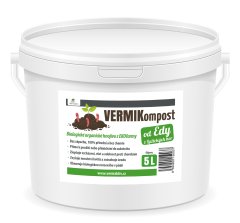 Vermaktiv Vermikompost od Edy - 5 litre - Biologické hnojivo z EKO farmy v Lužických horách