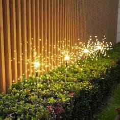 LUMILED Solárna záhradná lampa LED Púpava LOTUS 80cm