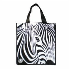 Zebra Taška nákupná textilná 34x36x22cm