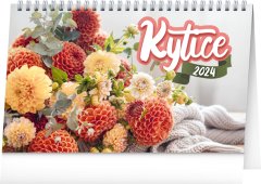 Stolný kalendár Kytica CZ/SK 2024, 23,1 × 14,5 cm