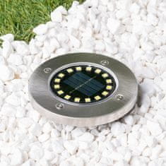 LUMILED 6x Solárna záhradná lampa LED do zeme HELIS 16×LED 1W 4000K Neutrálna biela