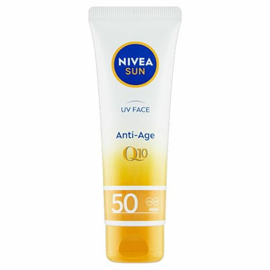 Nivea Protivráskový krém na opaľovanie SPF 50 (UV Face Q10 Anti-Age & Anti-Pigments) 50 ml