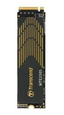 Transcend MTE250S 2TB SSD disk M.2 2280, PCIe Gen4 x4 NVMe 1.4 (3D TLC), graphene heatsink, 7100MB/s R, 6500MB/s W