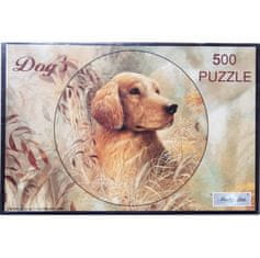 Master-line 500 ks puzzle okrúhle Zlatý retríver