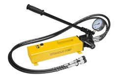 Genborx Ručná hydraulická pumpa dvojrýchlostná, tlak 700 bar, s tlakomerom, 2 hadice - HHB-700S