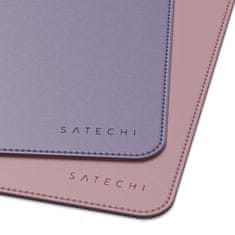 Satechi Dual Sided Eco-Leather Deskmate - Obojstranná podložka pod myš, ružová a fialová