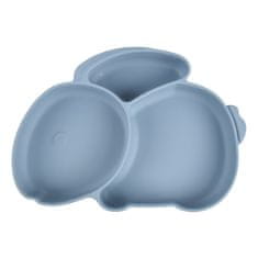 Martons silikonová miska s prísavkou RABBIT - Dusty blue