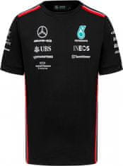 Mercedes-Benz tričko AMG Petronas F1 Driver černo-bielo-červeno-tyrkysové M