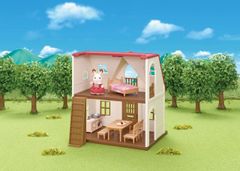 Sylvanian Families 5303 - Základný dom s červenou strechou a figúrkou