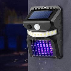 Luniks Solárne LED svetlo 2v1 s pohybovým senzorom a UV svetlom
