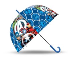EUROSWAN Vystreľovací priehľadný dáždnik Avengers POE, priemer 70 cm