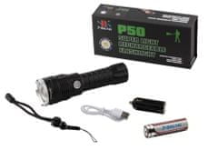 Baterijské svietidlo P50 X-Balog - profesionálna, prenosná 