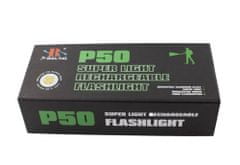 Baterijské svietidlo P50 X-Balog - profesionálna, prenosná 