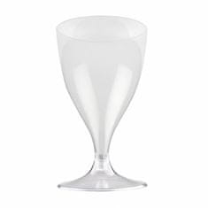 Santex Plastové poháre na víno transparentné 200ml 6ks