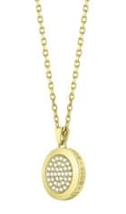 Hugo Boss Luxusná sada pozlátených šperkov Medallion 1570149 (náhrdelník, náušnice)