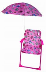 bHome Detská campingová stolička Jednorožec ružový