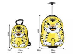 bHome Detský cestovný kufor a batôžik Tigrík 29l